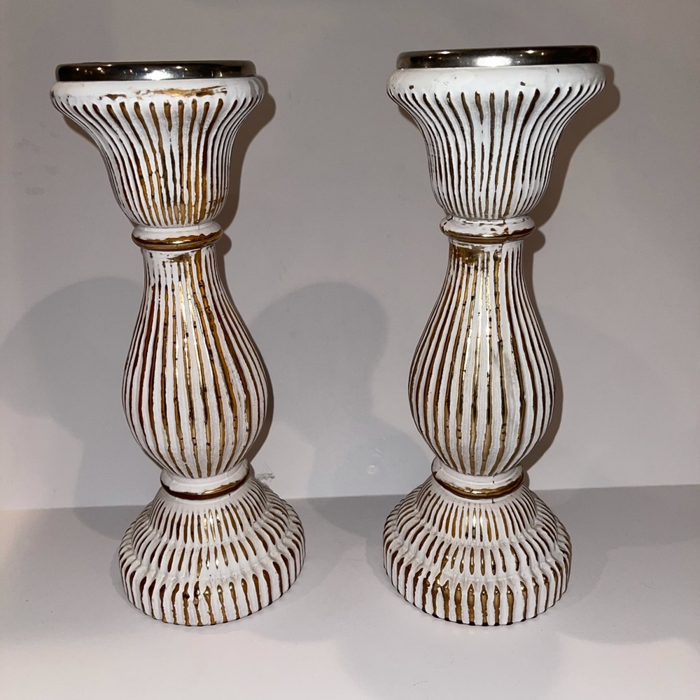 Rustic Candle Pedestals